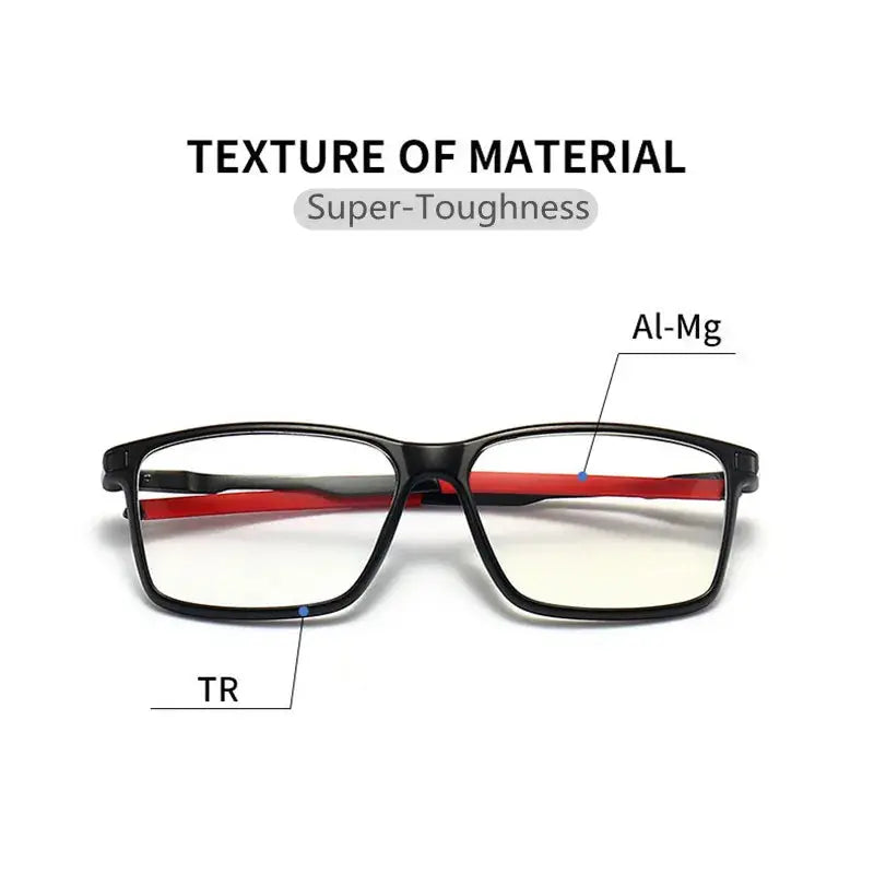 Unisex Square Full Rim TR90 Reading Glasses 5832 — view 3 | Rx Spectacle