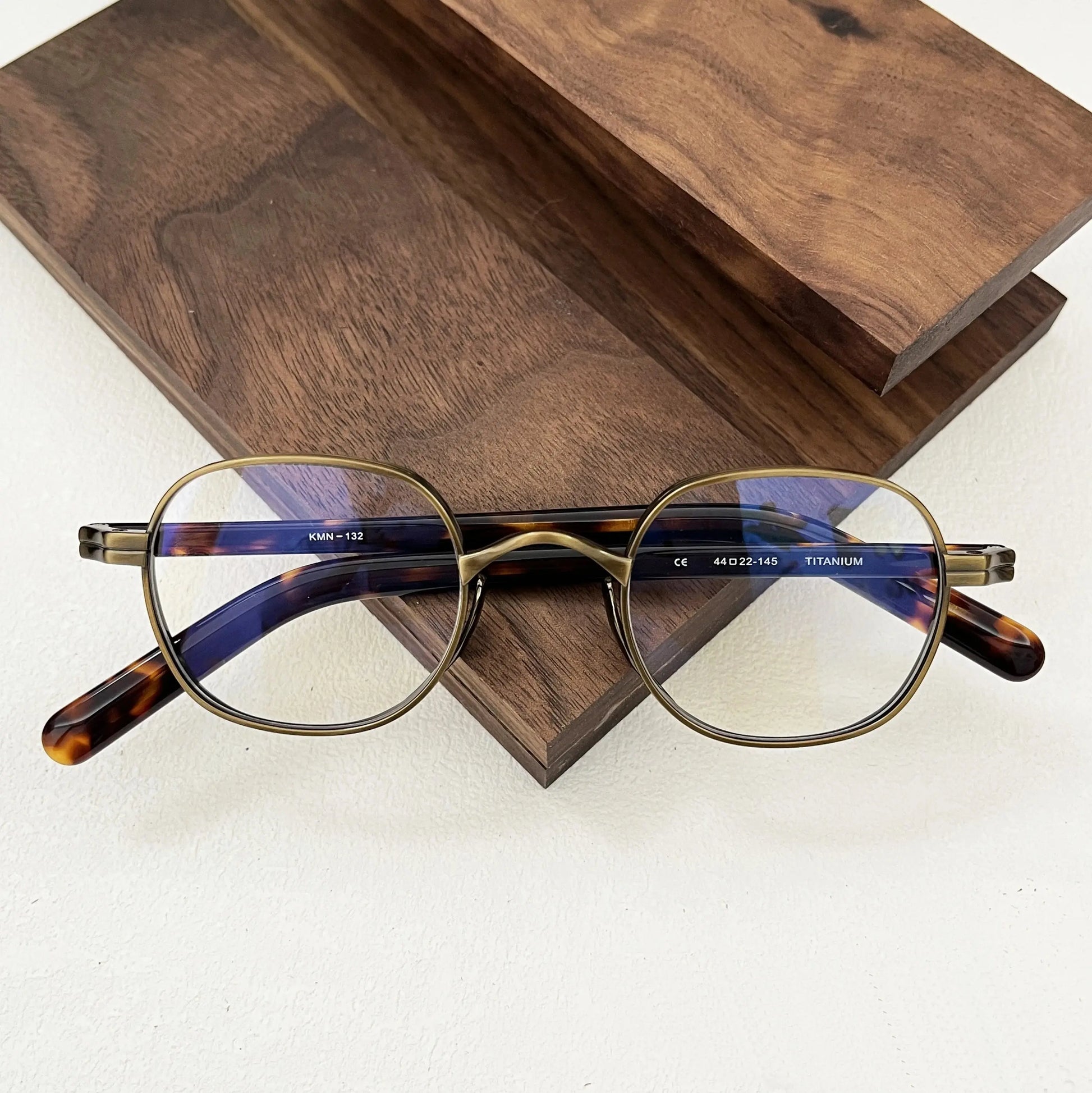 Women's Square Full Rim Titanium Prescription Glasses 366132 — view 1 | Rx Spectacle