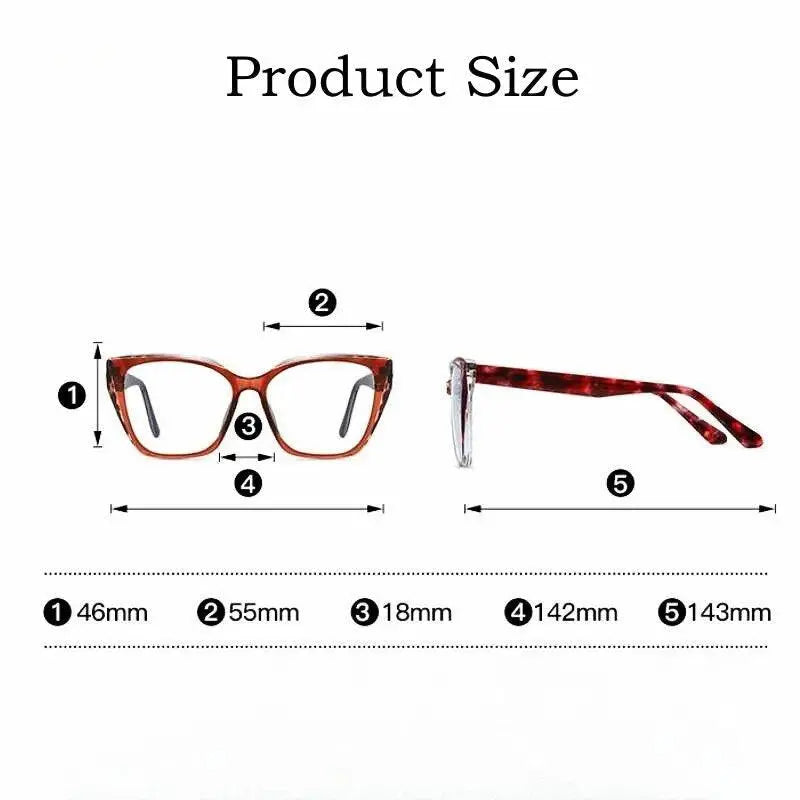 Women's Cat Eye Full Rim Acetate Prescription Glasses 87216 — view 3 | Rx Spectacle