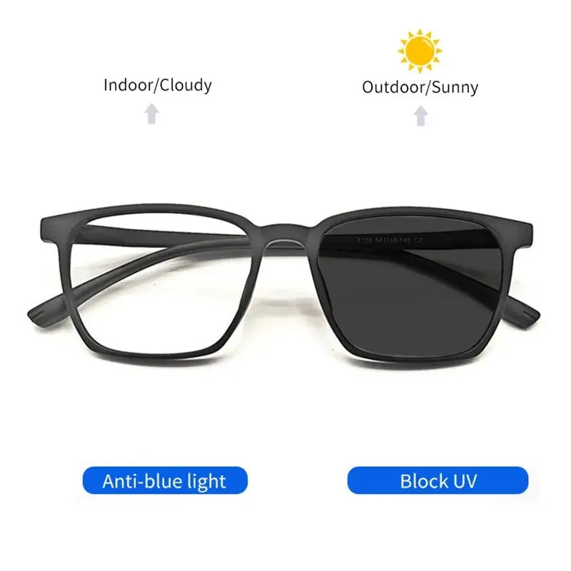 Unisex Square Full Rim Acetate Reading Glasses 7120 — view 4 | Rx Spectacle
