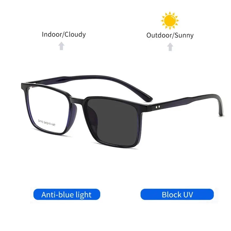 Unisex Square Full Rim Acetate Reading Glasses D115 — view 4 | Rx Spectacle