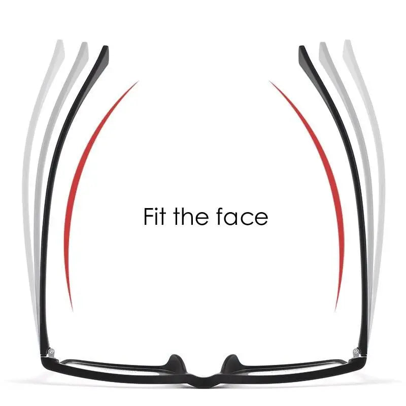 Unisex Square Full Rim TR90 Sports Glasses Vb8004 — view 11 | Rx Spectacle