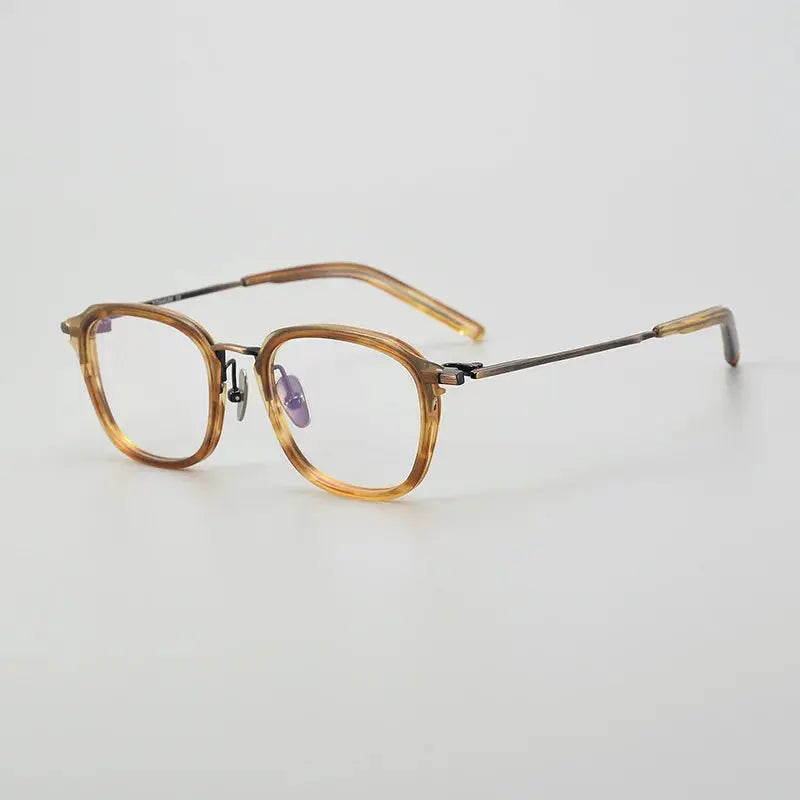 Unisex Square Full Rim Titanium Prescription Glasses 915110 — view 4 | Rx Spectacle