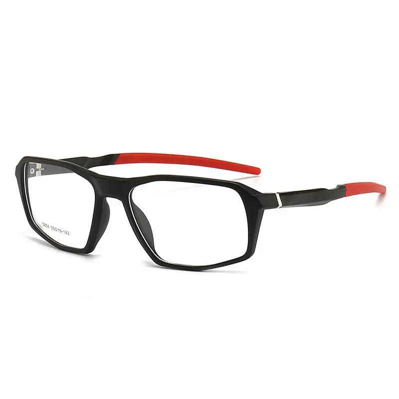 Unisex Square Full Rim TR90 Sports Glasses 5854 — view 7 | Rx Spectacle