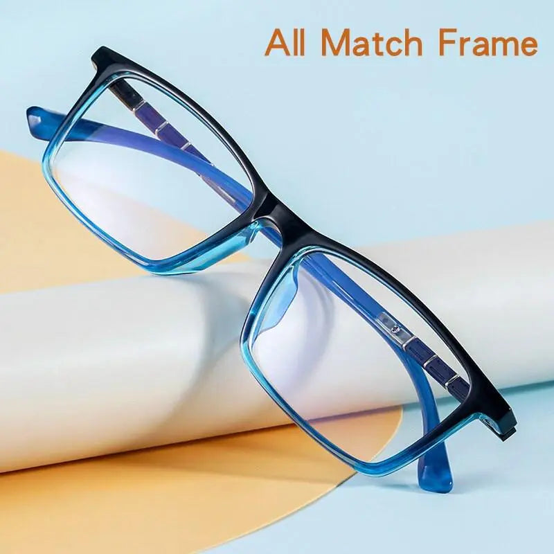 Men's Square Full Rim TR90 Sports Glasses 96005R — view 10 | Rx Spectacle