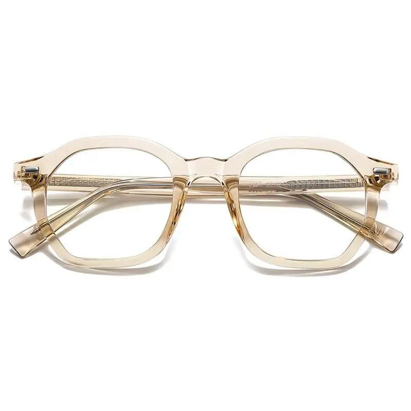 Unisex Square Full Rim Titanium Prescription Glasses 2095 — view 3 | Rx Spectacle