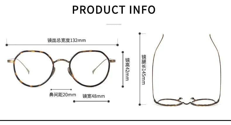 Women's Oval Full Rim Titanium Clip-On Prescription Glasses 27310 — view 2 | Rx Spectacle