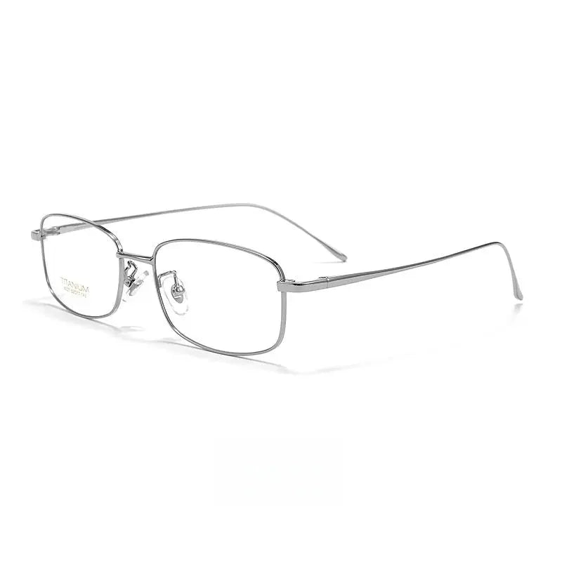 Men's Square Full Rim Titanium Prescription Glasses Y8027 — view 7 | Rx Spectacle