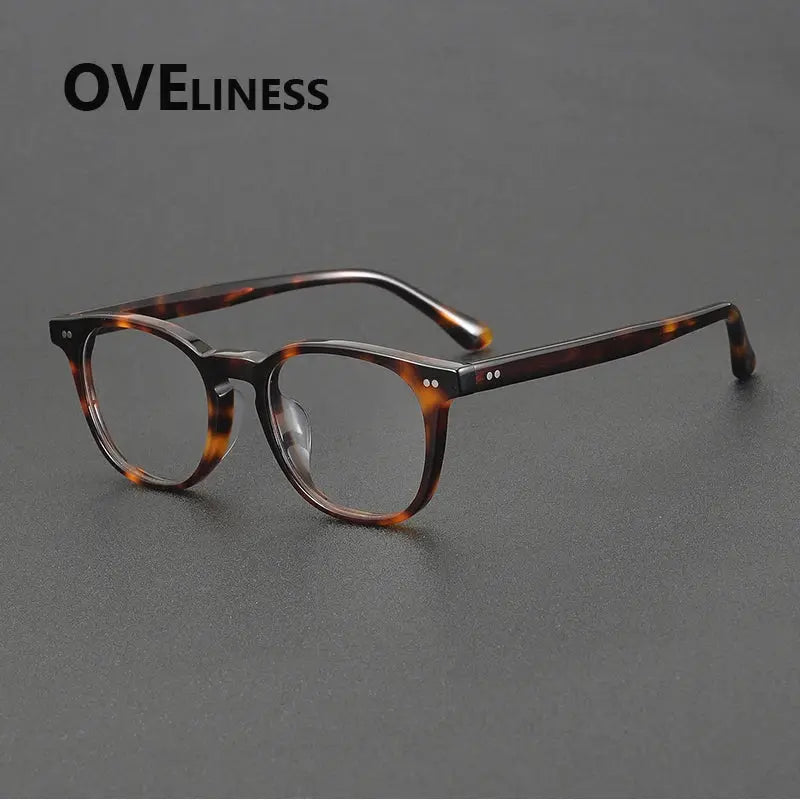 Unisex Oval Full Rim Acetate Prescription Glasses 78096 — view 7 | Rx Spectacle