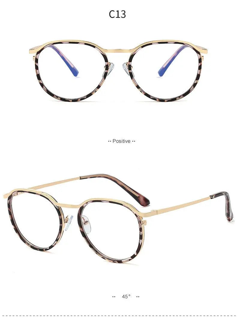 Women's Round Full Rim TR90 Prescription Glasses 95909 — view 14 | Rx Spectacle