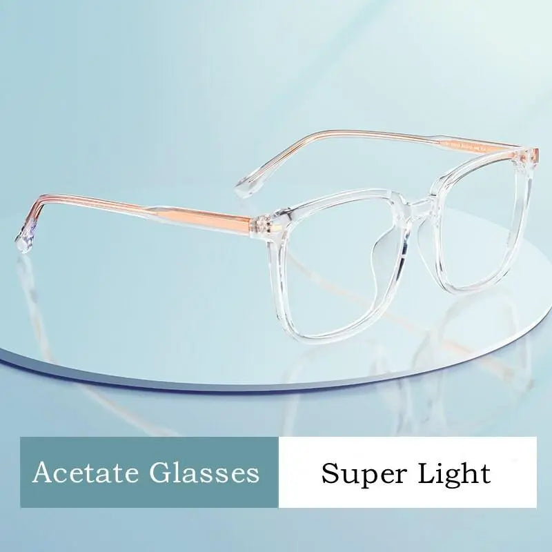 Unisex Square Full Rim Acetate Prescription Glasses BV85002B — view 5 | Rx Spectacle