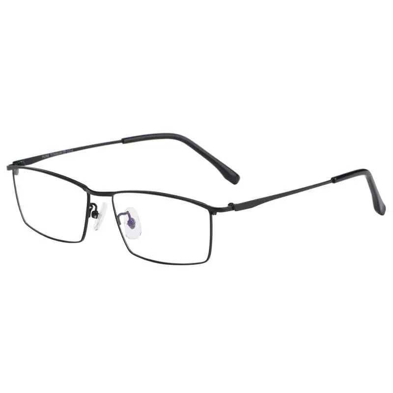 Men's Rectangular Full Rim Titanium Prescription Glasses J85517 — view 3 | Rx Spectacle