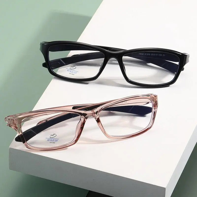 Men's Rectangular Full Rim Sports Glasses 81300 — view 10 | Rx Spectacle