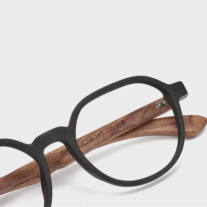Unisex Square Full Rim Acetate Flat Top Prescription Glasses 7592 — view 3 | Rx Spectacle