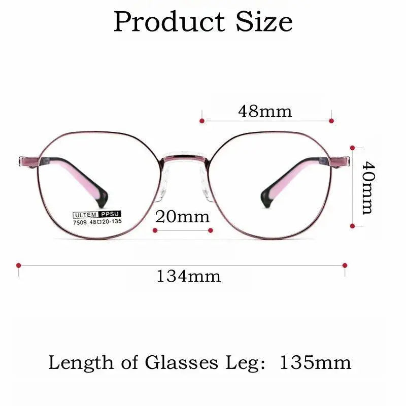 Unisex Square Full Rim Alloy Prescription Glasses 7509s — view 3 | Rx Spectacle