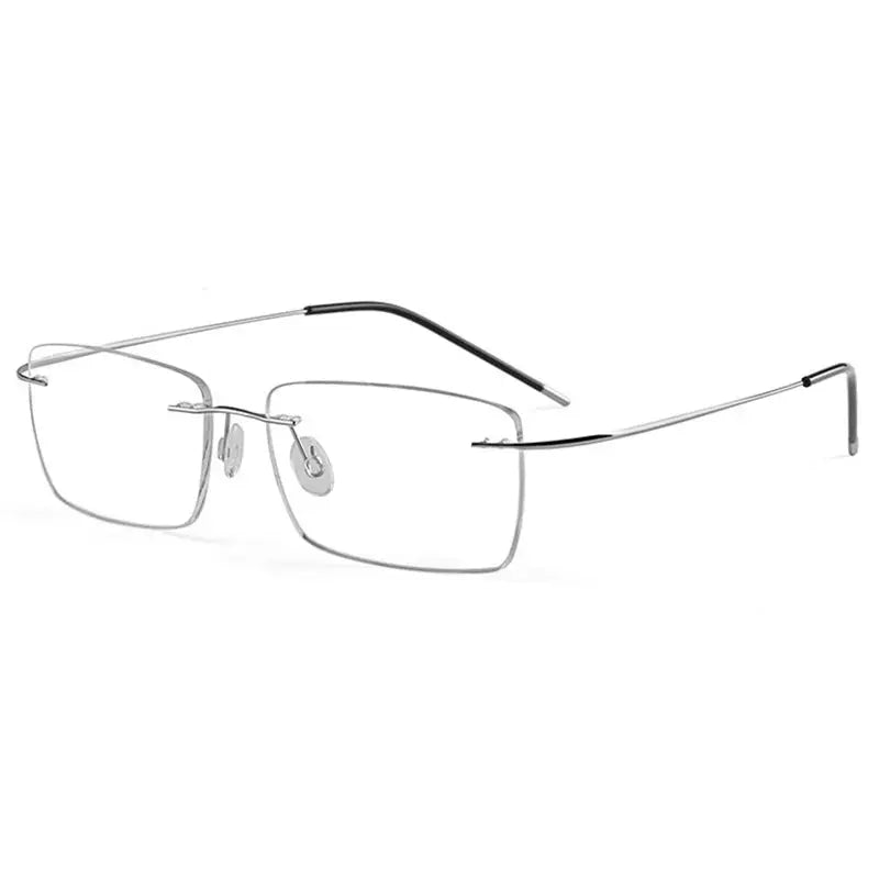 Women's Square Rimless Prescription Glasses 491002 — view 9 | Rx Spectacle