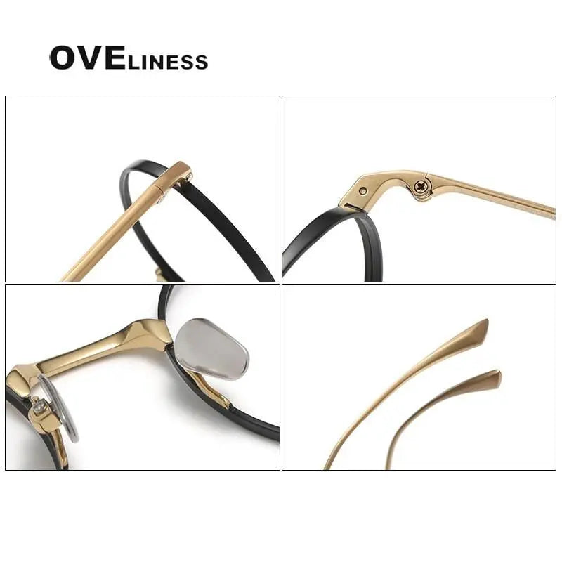 Unisex Round Full Rim Titanium Prescription Glasses 4921145 — view 11 | Rx Spectacle