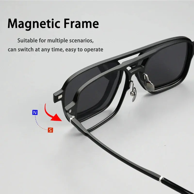 Unisex Polygon Full Rim Stainless Steel Prescription Glasses 9018 — view 3 | Rx Spectacle