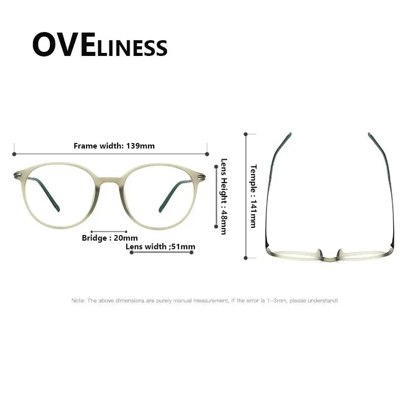 Women's Round Full Rim Titanium Prescription Glasses 72352 — view 2 | Rx Spectacle
