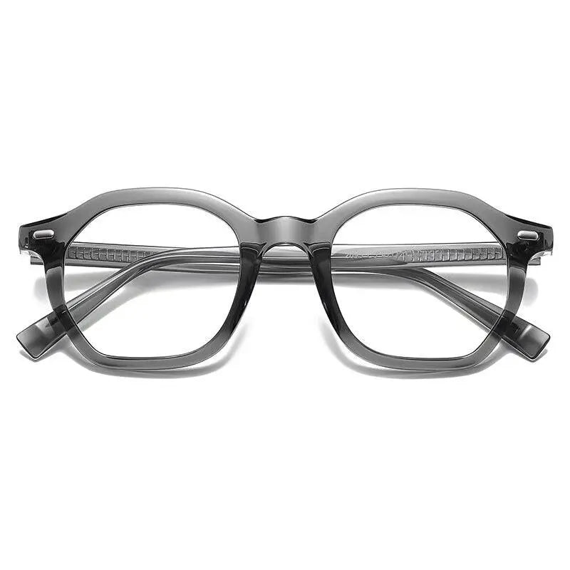 Unisex Square Full Rim Titanium Prescription Glasses 2095 — view 6 | Rx Spectacle