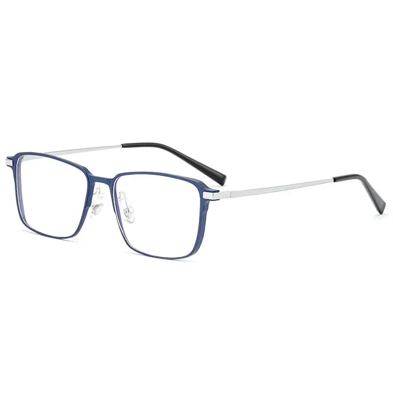 Unisex Square Full Rim Titanium Prescription Glasses 505800 — view 3 | Rx Spectacle