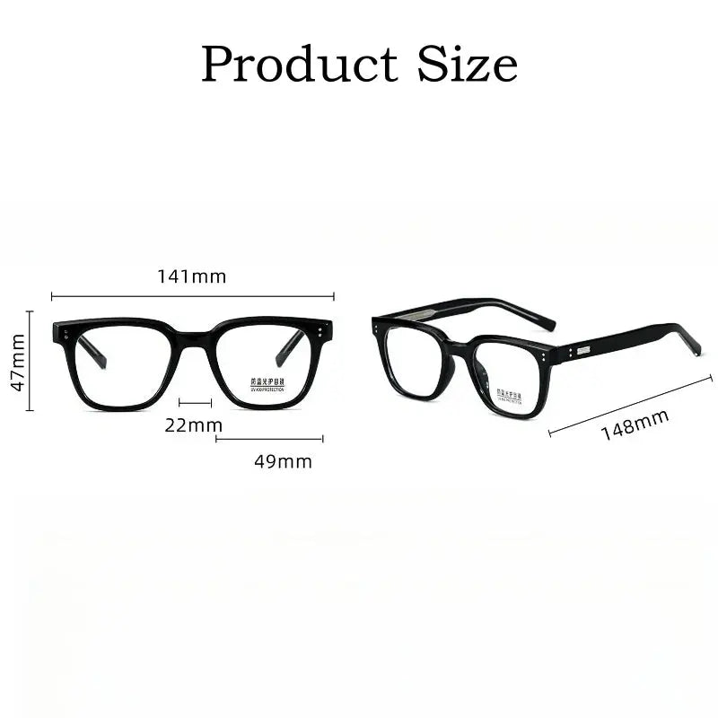 Unisex Square Full Rim TR90 Prescription Glasses Y9136 — view 2 | Rx Spectacle