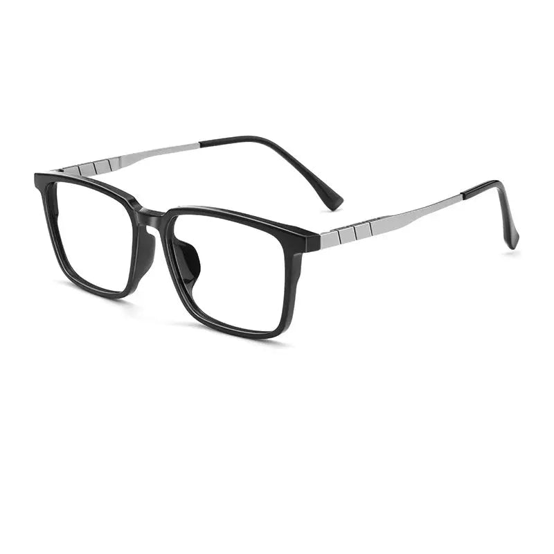 Unisex Square Full Rim Titanium Prescription Glasses 499007 — view 5 | Rx Spectacle