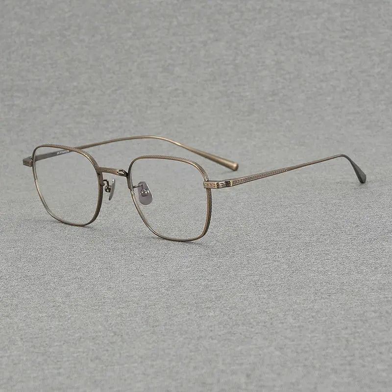 Women's Polygon Full Rim Titanium Prescription Glasses 51015 — view 1 | Rx Spectacle