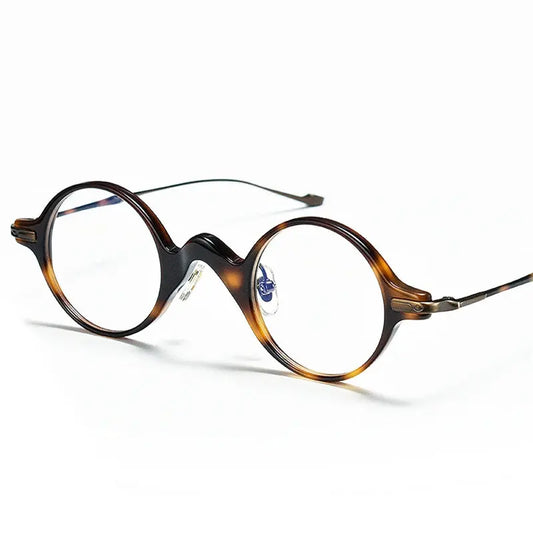 Unisex Round Full Rim Titanium Prescription Glasses 95950 — view 1 | Rx Spectacle