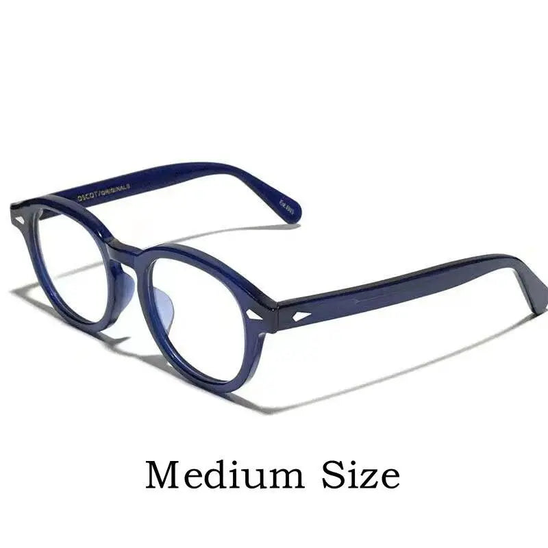 Unisex Round Full Rim Acetate Prescription Glasses Y1915 — view 21 | Rx Spectacle