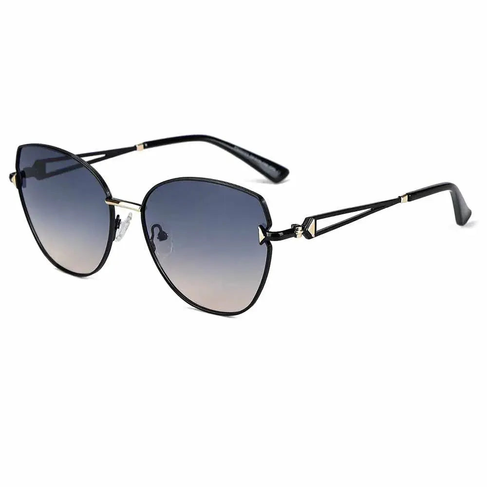 Women's Cat Eye Full Rim Alloy Prescription Glasses 33123 — view 5 | Rx Spectacle