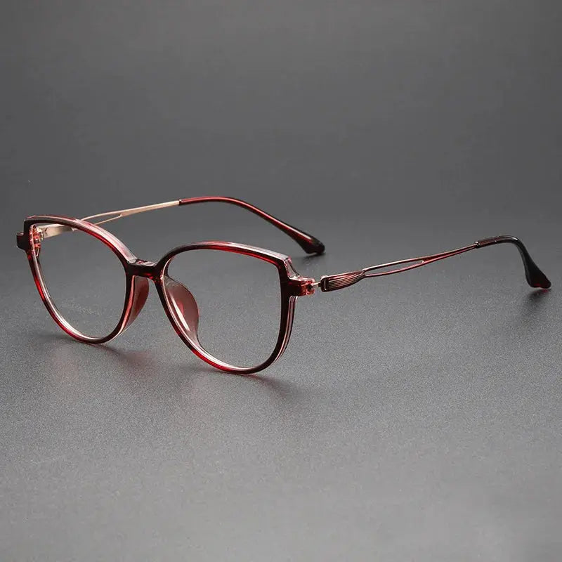 Women's Oval Full Rim TR90 Prescription Glasses 726016 — view 3 | Rx Spectacle