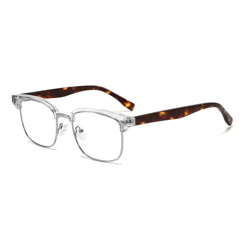 Unisex Square Semi-Rimless Acetate Prescription Glasses 892900 — view 6 | Rx Spectacle