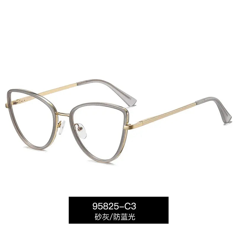 Women's Cat Eye Full Rim TR90 Prescription Glasses 95825 — view 5 | Rx Spectacle