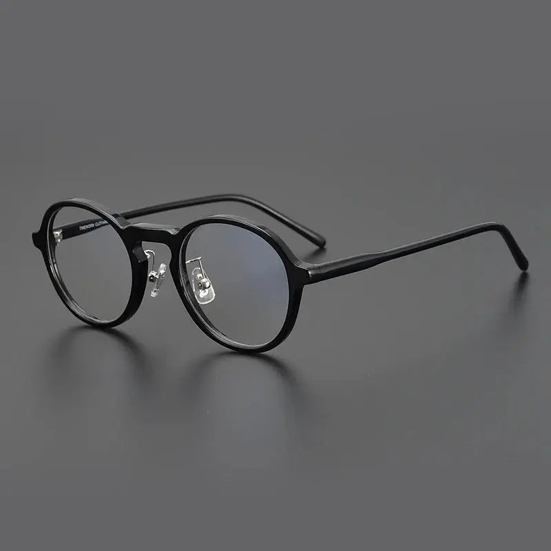 Women's Round Full Rim Titanium Prescription Glasses 366137 — view 4 | Rx Spectacle