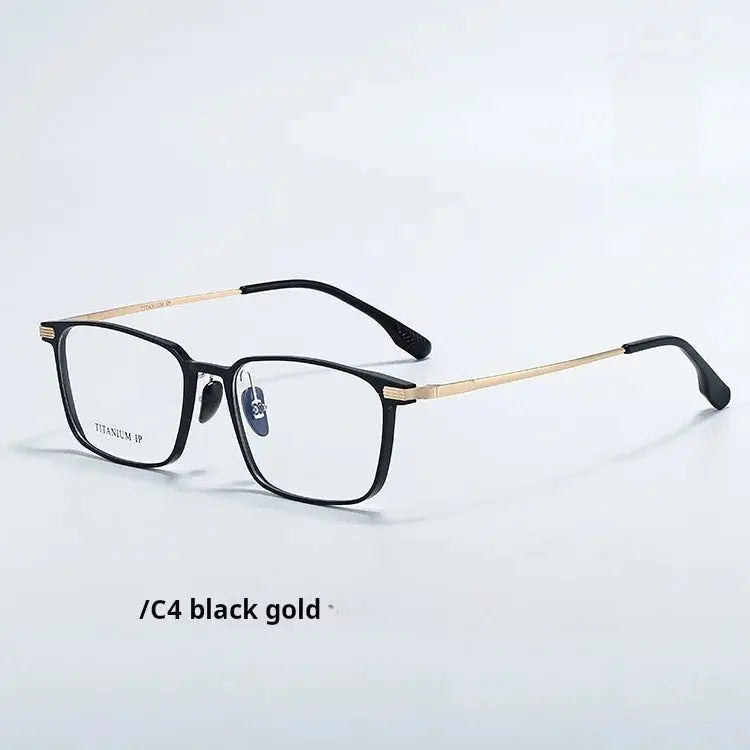 Unisex Square Full Rim Titanium Prescription Glasses 720265 — view 4 | Rx Spectacle