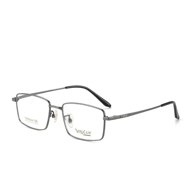 Women's Square Full Rim Titanium Prescription Glasses 689122 — view 3 | Rx Spectacle