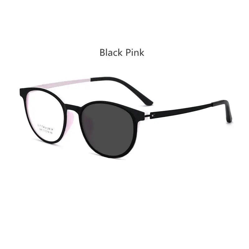 Unisex Round Full Rim Titanium Prescription Glasses 230911 — view 8 | Rx Spectacle