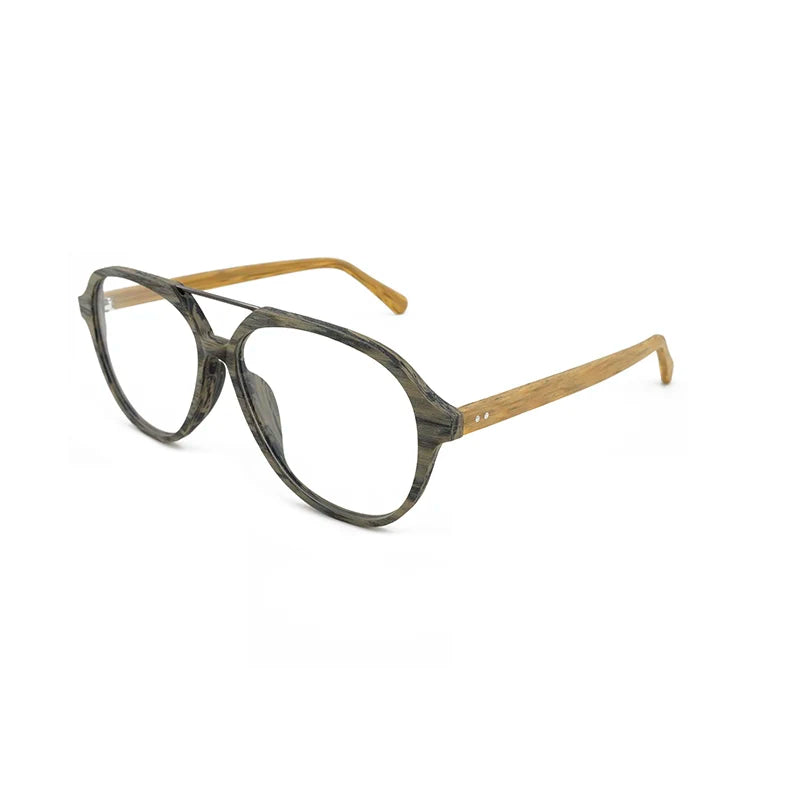 Unisex Oval Full Rim Titanium Double Bridge Prescription Glasses 603200 — view 4 | Rx Spectacle