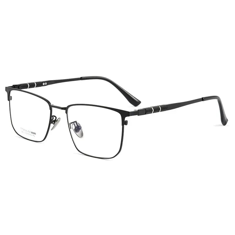 Women's Square Full Rim Titanium Prescription Glasses 939010 — view 3 | Rx Spectacle