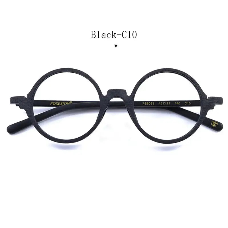 Women's Round Full Rim Titanium Prescription Glasses 88341 — view 4 | Rx Spectacle