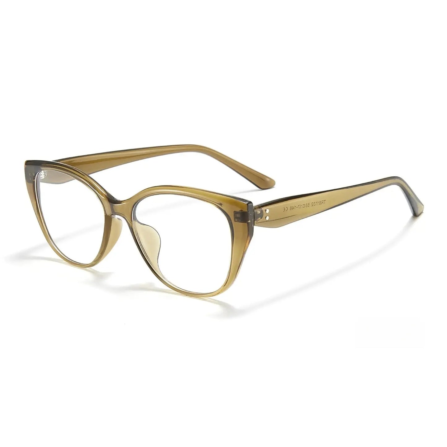 Women's Cat Eye Full Rim Titanium Prescription Glasses 81132 — view 7 | Rx Spectacle