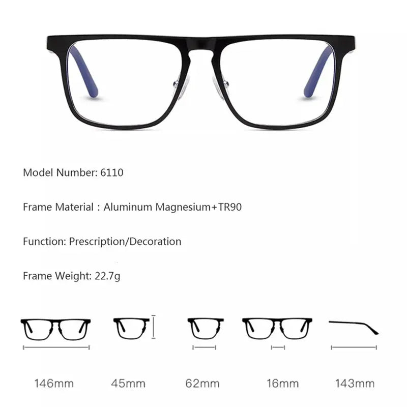 Men's Browline Full Rim TR90 Prescription Glasses 946610 — view 2 | Rx Spectacle