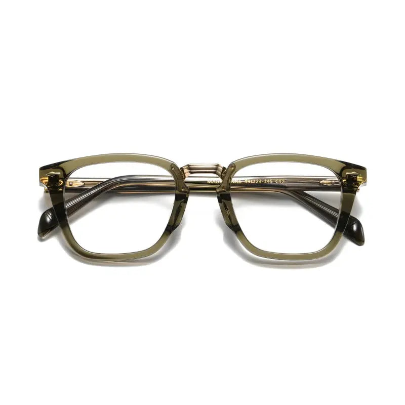 Unisex Square Full Rim Acetate Prescription Glasses 4923145 — view 4 | Rx Spectacle