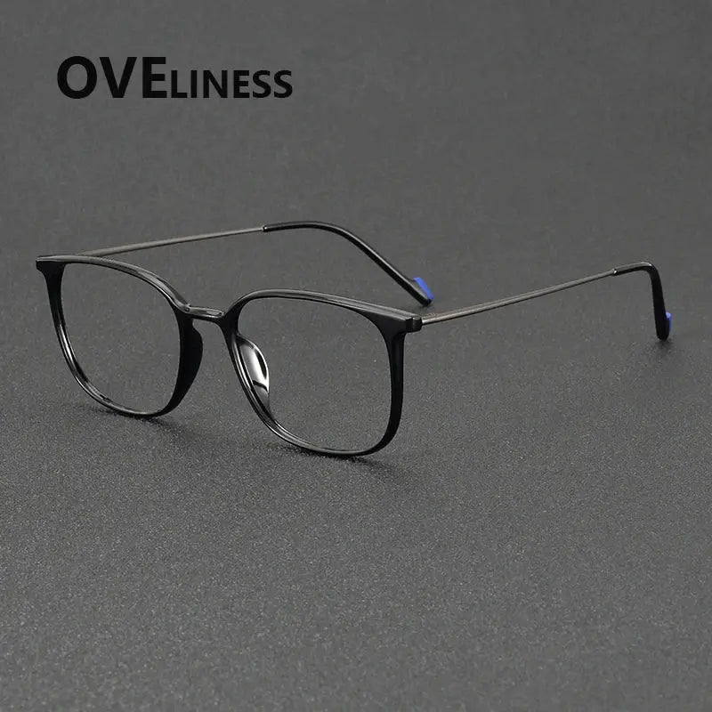 Women's Square Full Rim Titanium Prescription Glasses 922345 — view 7 | Rx Spectacle