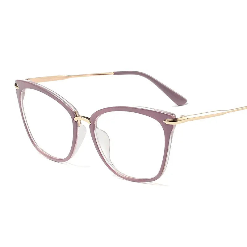Women's Cat Eye Full Rim TR90 Oversized Prescription Glasses 95138 — view 3 | Rx Spectacle