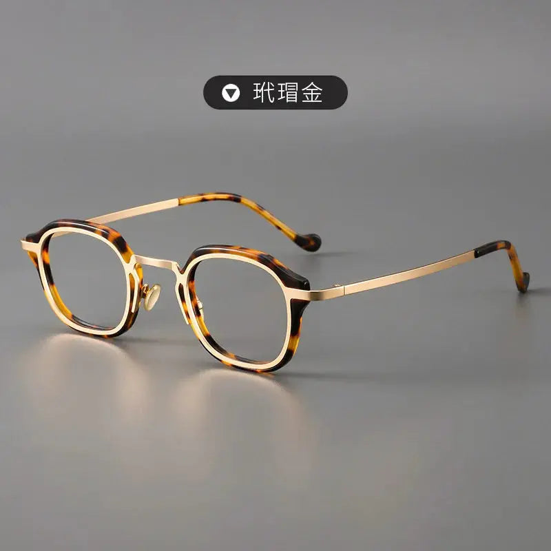 Unisex Square Full Rim Acetate Prescription Glasses Z1607 — view 4 | Rx Spectacle