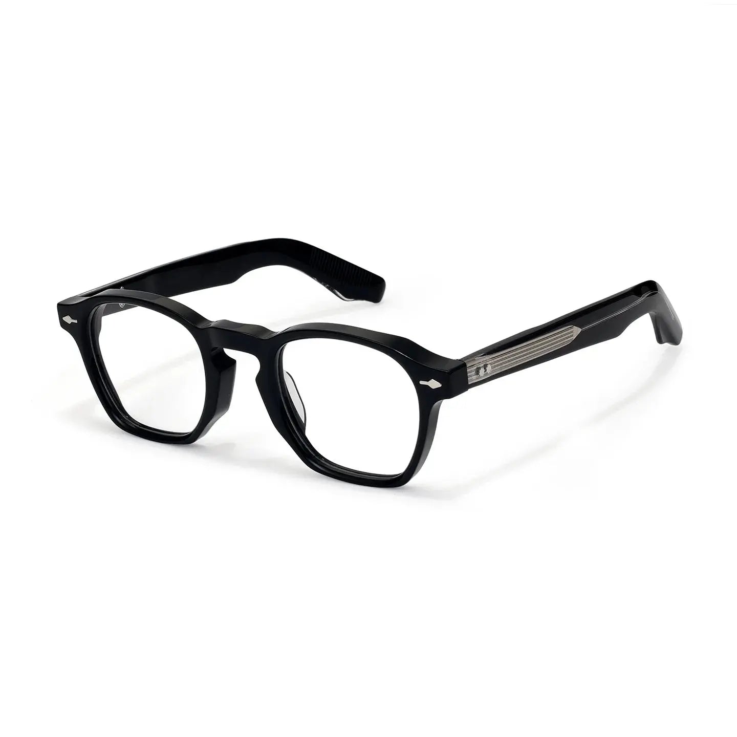 Unisex Polygon Full Rim Acetate Prescription Glasses 396195 — view 6 | Rx Spectacle