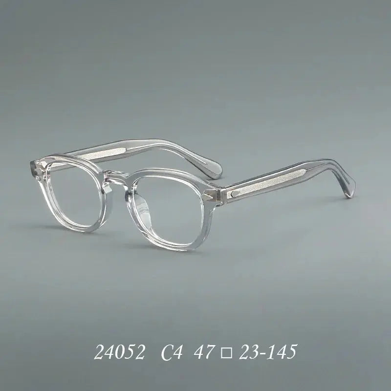 Unisex Oval Full Rim Acetate Prescription Glasses 24052 — view 4 | Rx Spectacle