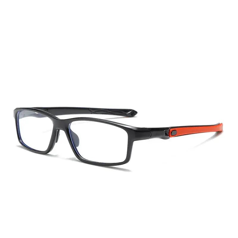 Unisex Rectangular Full Rim Sports Glasses Fj81 — view 8 | Rx Spectacle